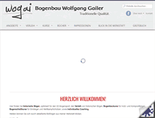 Tablet Screenshot of bogenbau-wogai.com